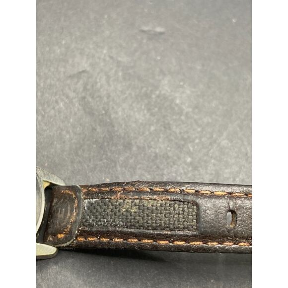 Timex Expedition Watch Women's Silver Tone 22 Indiglo WR50 Brown Leather Band - Picture 5 of 14